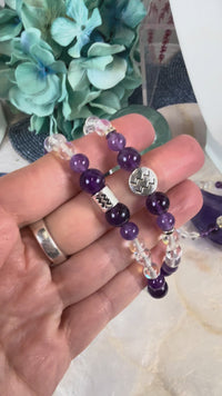 Aquarius Zodiac Handmade Beaded Bracelet 7" Astrology Sign Jewelry #LV2890