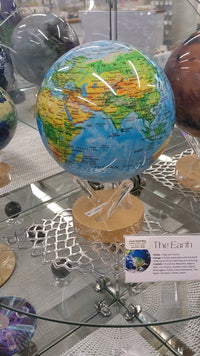 Earth Relief Map Rotating Mova Globe 6" w Acrylic Base #MG6RBE