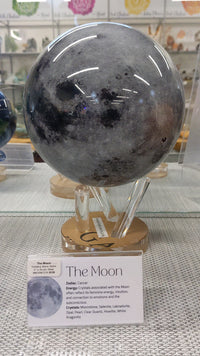 The MOON Rotating Mova Globe 6" w Acrylic Base #MG6MOON