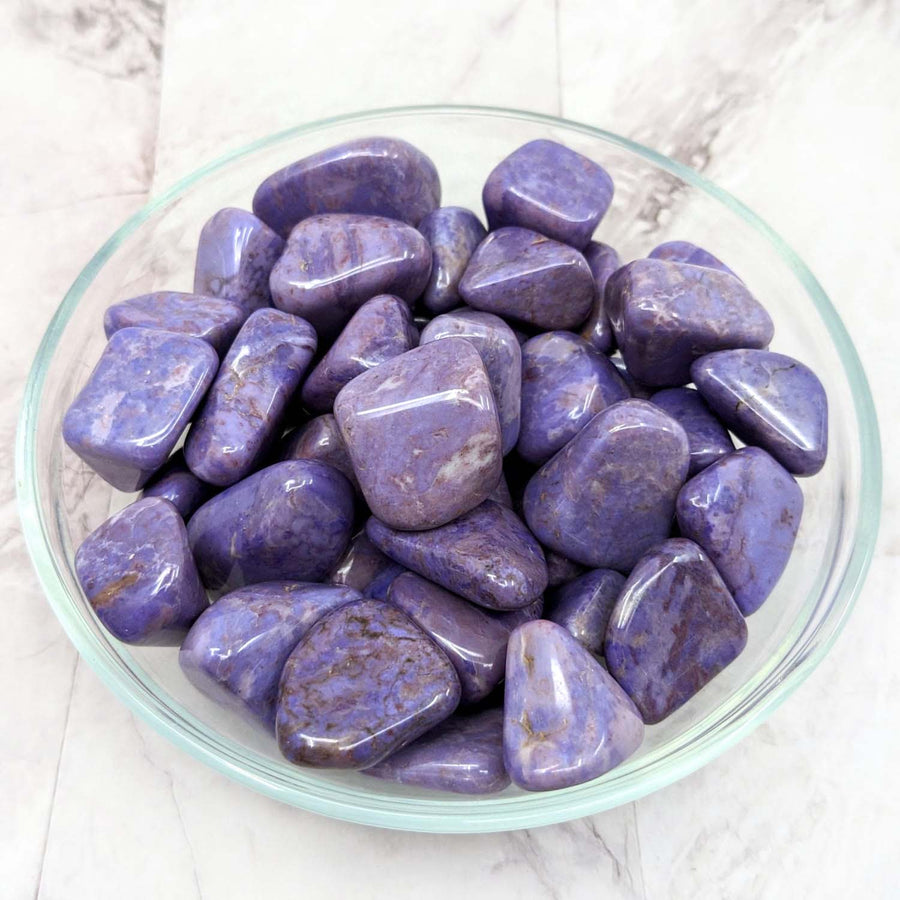 Purple Jade Tumble Stone (1-1.5’’) #LV2293 - $22