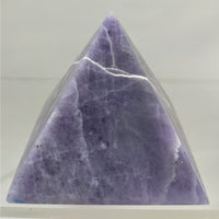 Thumbnail for Purple Opal Pyramid N065 featuring soft amethyst color with white veining details