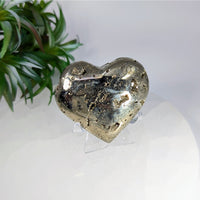 Pyrite 2.22’’ Druzy Heart Carving #LV9607 $59
