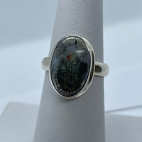 Pyrite Agate S.S Ring #J707 - 7 - $120