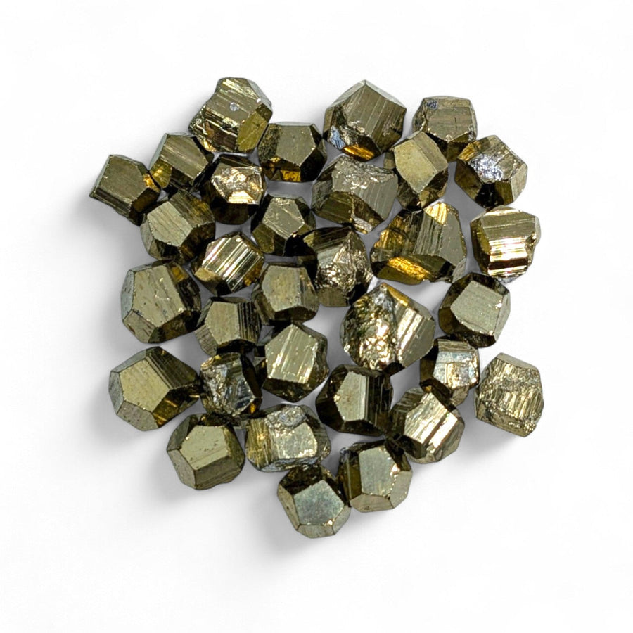 Pyrite Mini Nugget Natural Geometric Shape #R201 - $3.95
