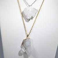 Quartz Cluster 19’’ Pendant on Dainty Chain #LV9021