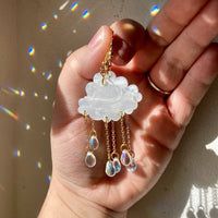 Rain Cloud Earrings #LV7399 featuring cloud-shaped design with raindrop dangle accents