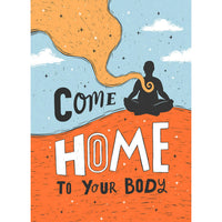 Person meditating with orange starry stream, Raise Your Vibration Oracle Deck LV9600