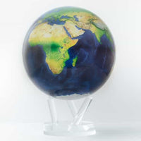 Thumbnail for RARE! ’Blue Marble’ Earth Rotating Mova Globe 8.5’ on Acrylic Base - Small Globe White Background