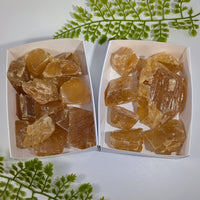 1lb Bulk Lot Honey Calcite Rough #LV4493