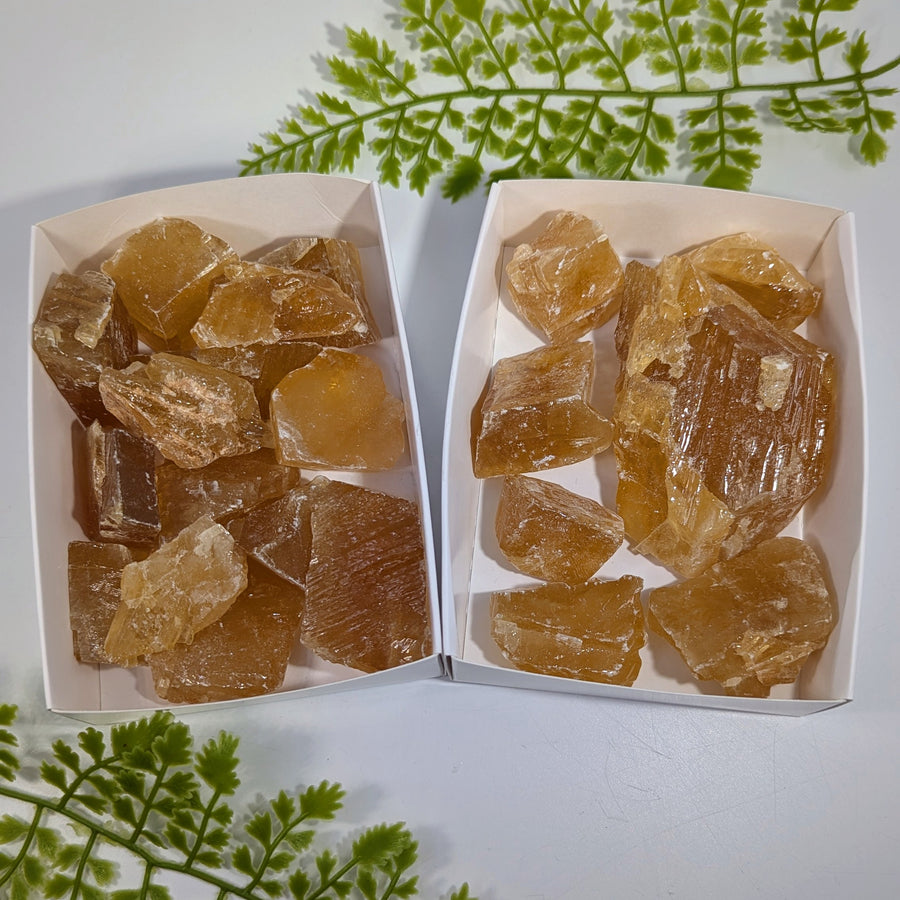1lb Bulk Lot Honey Calcite Rough #LV4493