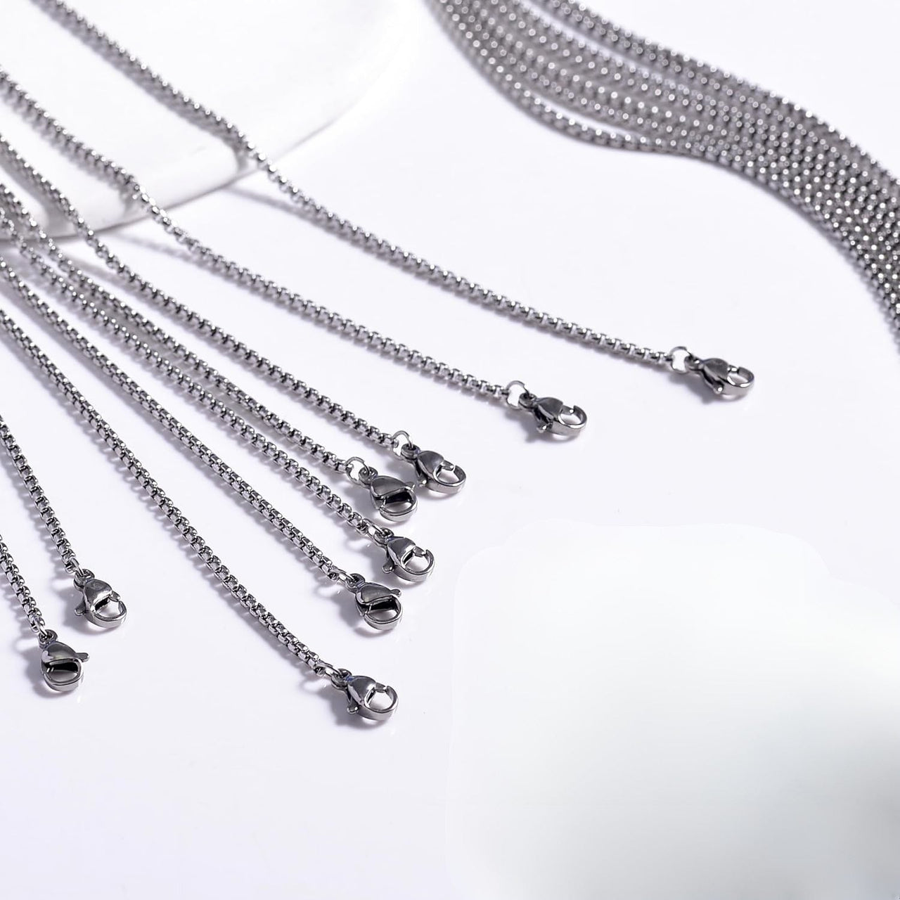 Rolo Necklace Chain 20’’ 24’’ Stainless Steel #LV9170