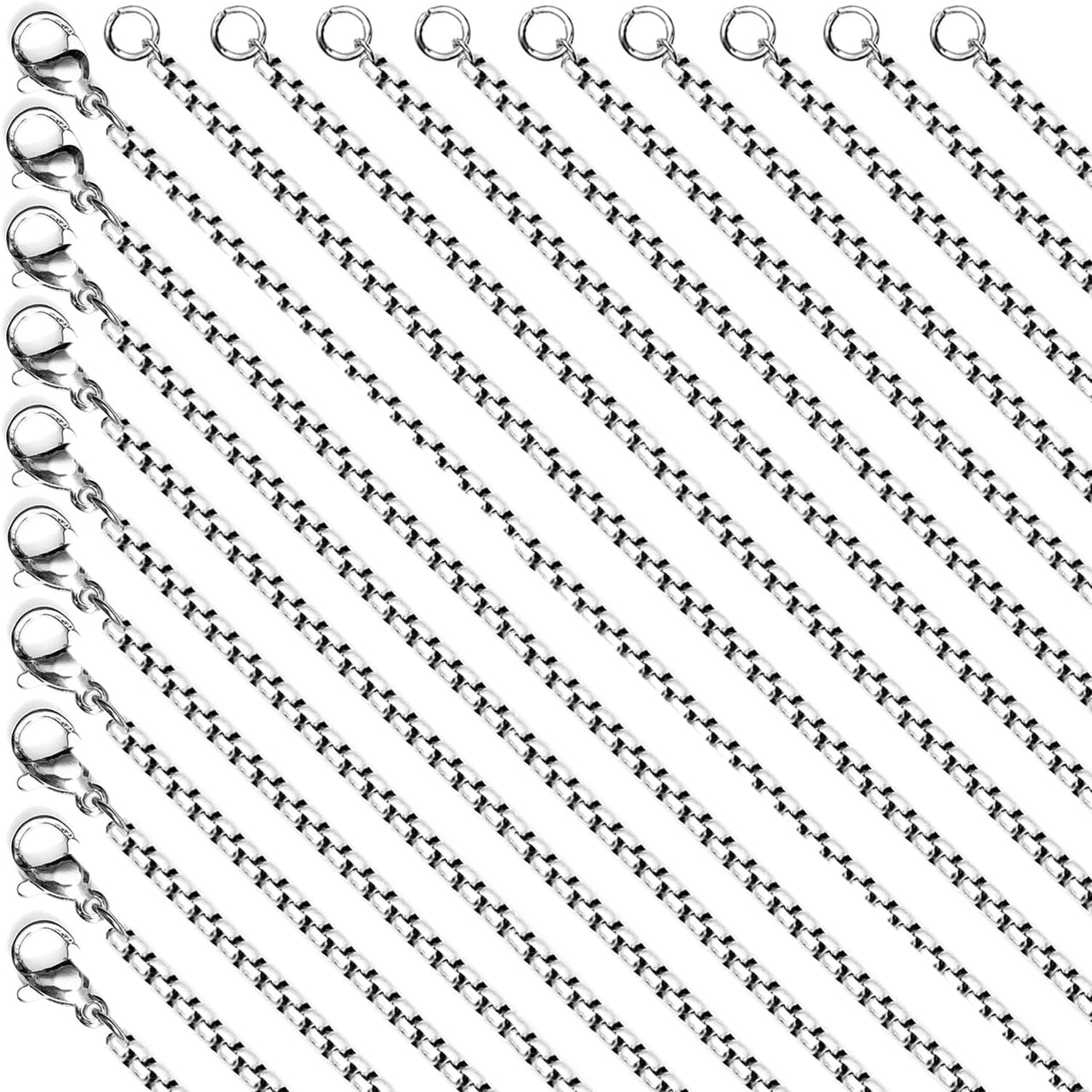 Rolo Necklace Chain 20’’ 24’’ Stainless Steel #LV9170