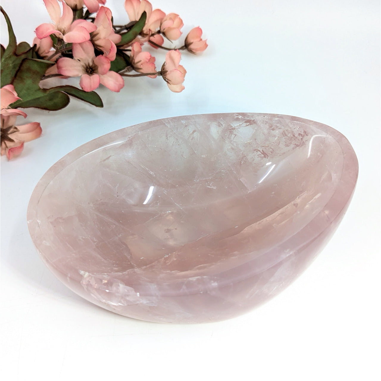 Rose Quartz 5.5’’ Oval Bowl #LV6339 - $95