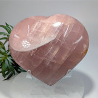 Rose Quartz 5’’ Heart #LV9612 $175