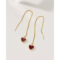 Royal Threader Earrings- Ruby #LV9105 - $54