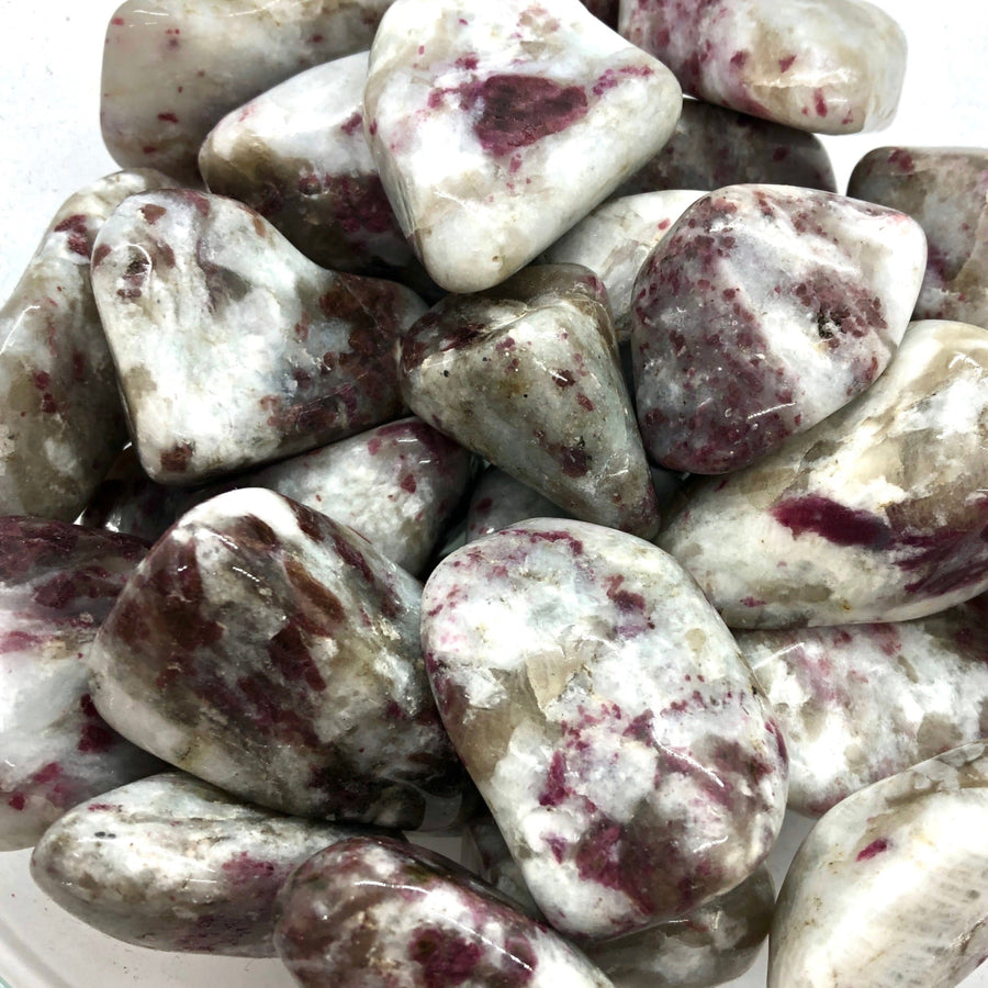 Rubellite Tourmaline in Quartz Tumbled #T346 - $11.95