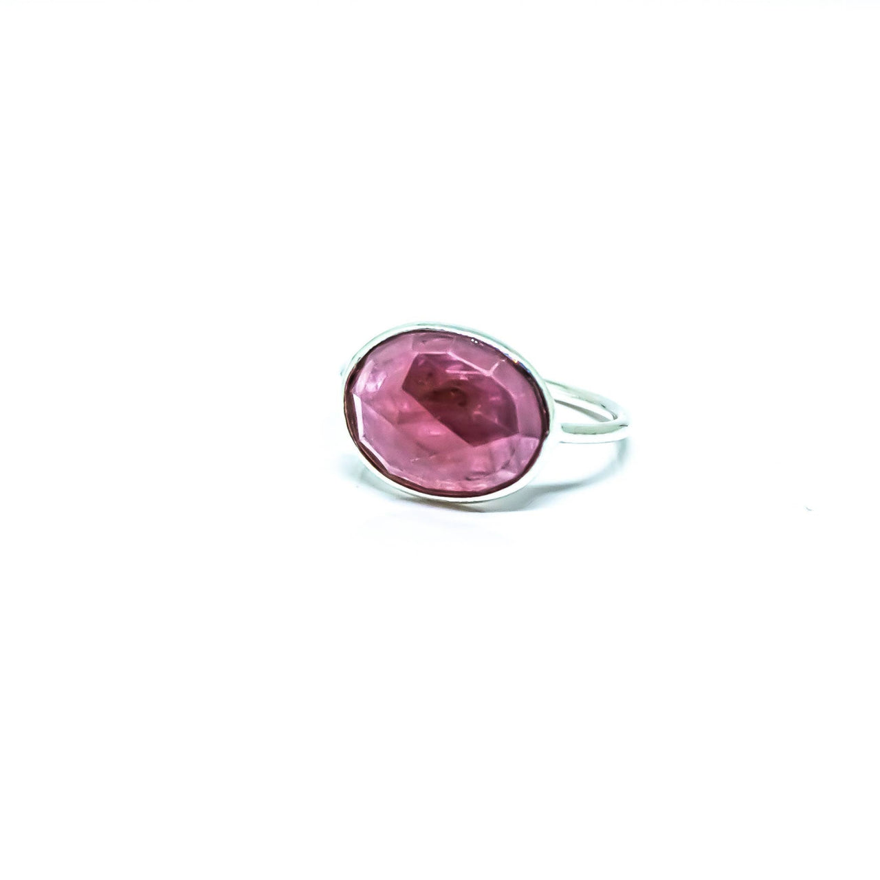 Ruby Faceted Ring Sterling Silver #LV3689