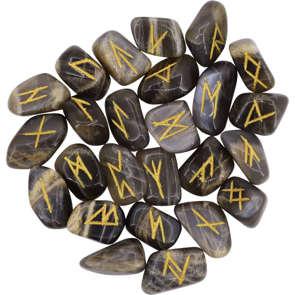 Rune Set Black Moonstone #Q411 - $49