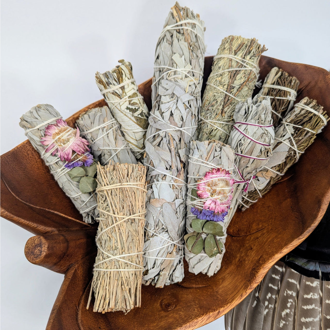 Sage & Herb Cleansing Smudge Stick Bundles #K120