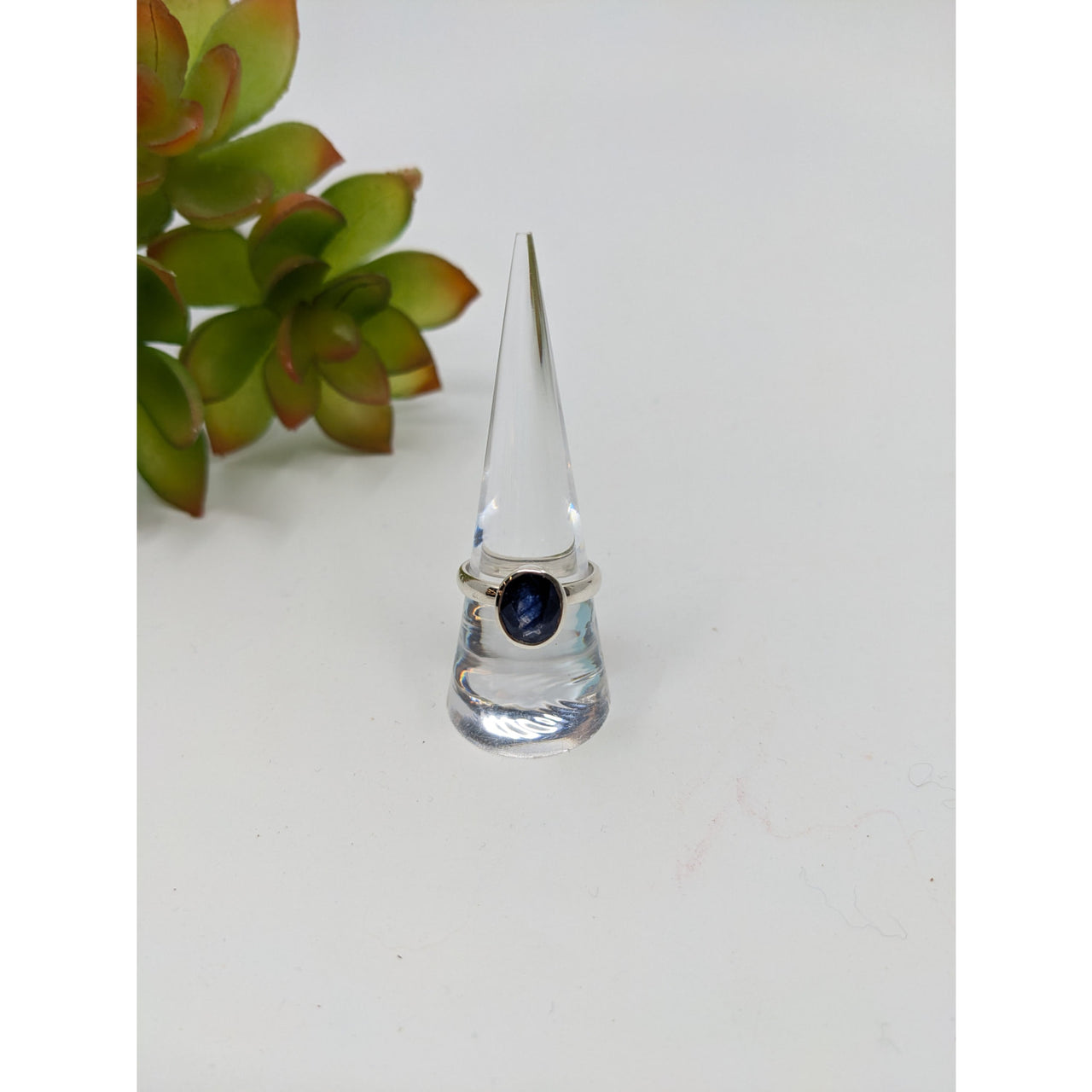 Sapphire  S.S. Oval Ring - Pick Size #LV5510