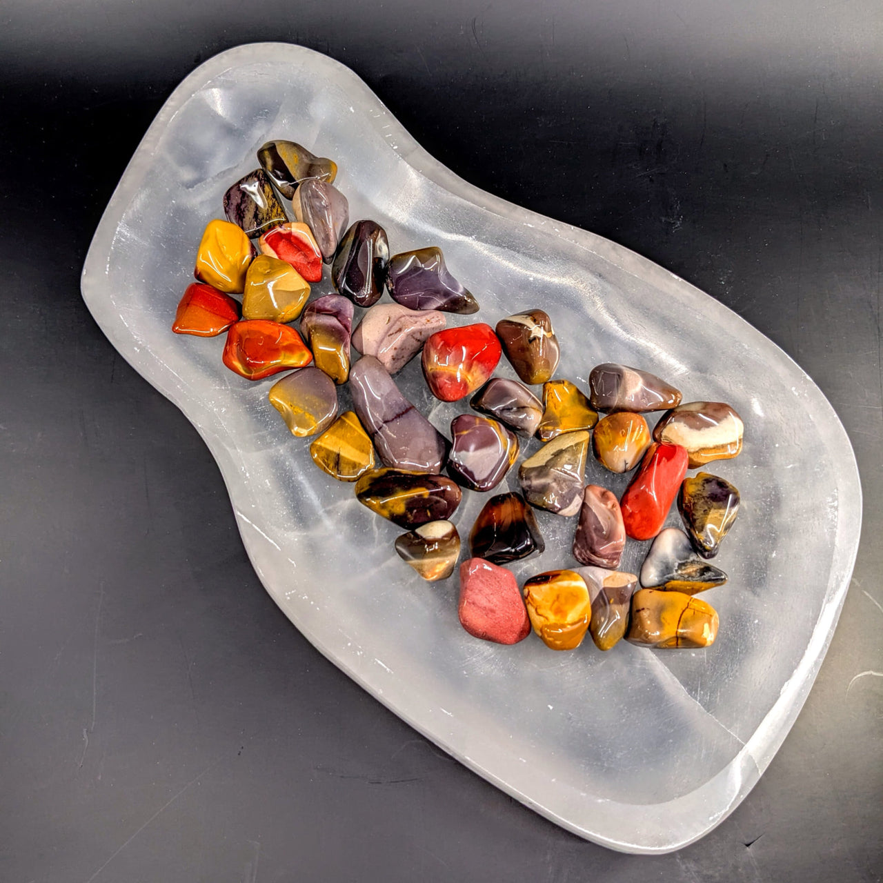 Selenite 11.5’’ Organic Shape Tray #LV6604 - $59