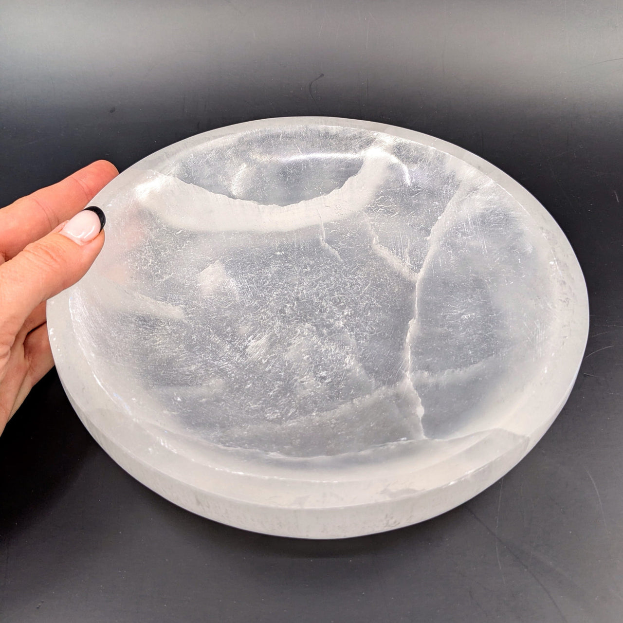 Selenite 7.7’’ Jumbo Bowl Tray #LV6548 - $69