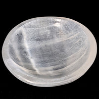 Thumbnail for Clear quartzite with white background in Selenite Bowls #SK9388