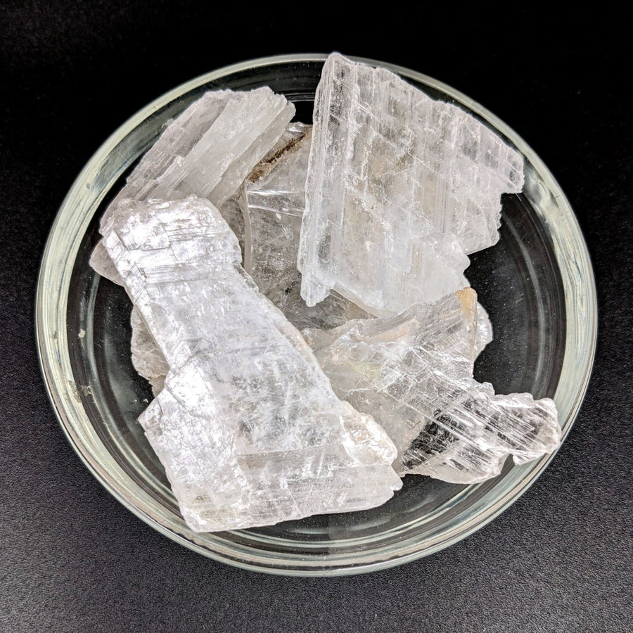 1 Selenite Glass Med. Rough Specimen (46g) #SK7282 - $18