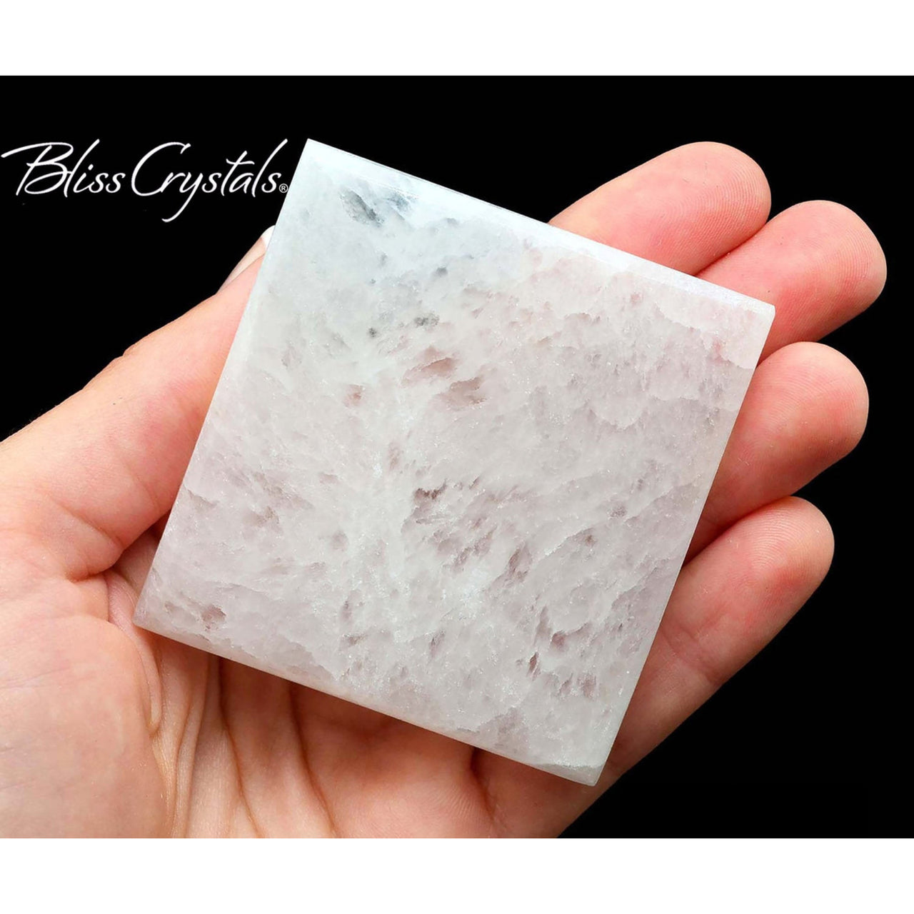 1 SELENITE Flat Square 2.7 inch Polished Plate Stone for 