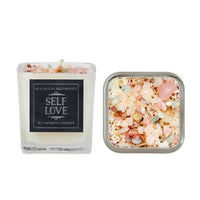 Self Love: Ritual Candles Soy Candle Crystal Candles: 7.5oz