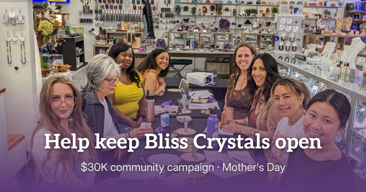 Help keep Bliss Crystals open