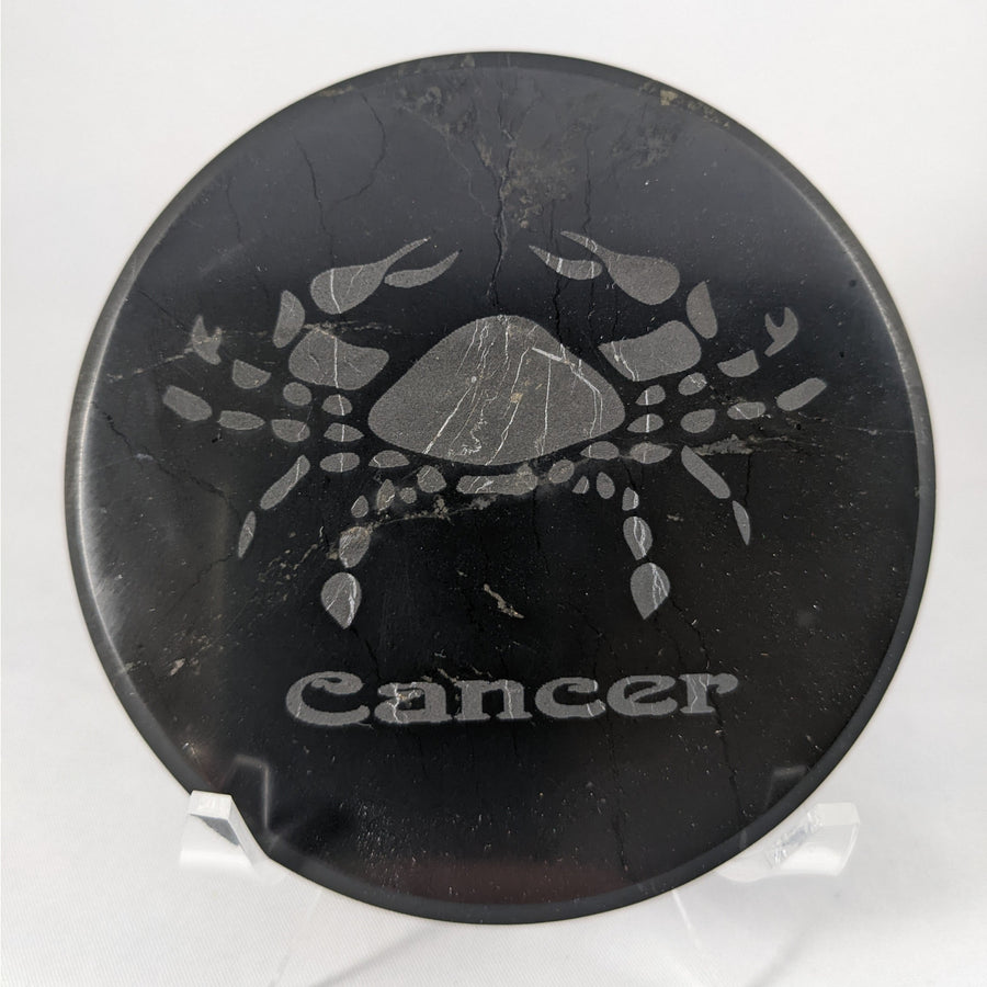 Shungite Zodiac Tile Plate #C091 Cancer $55