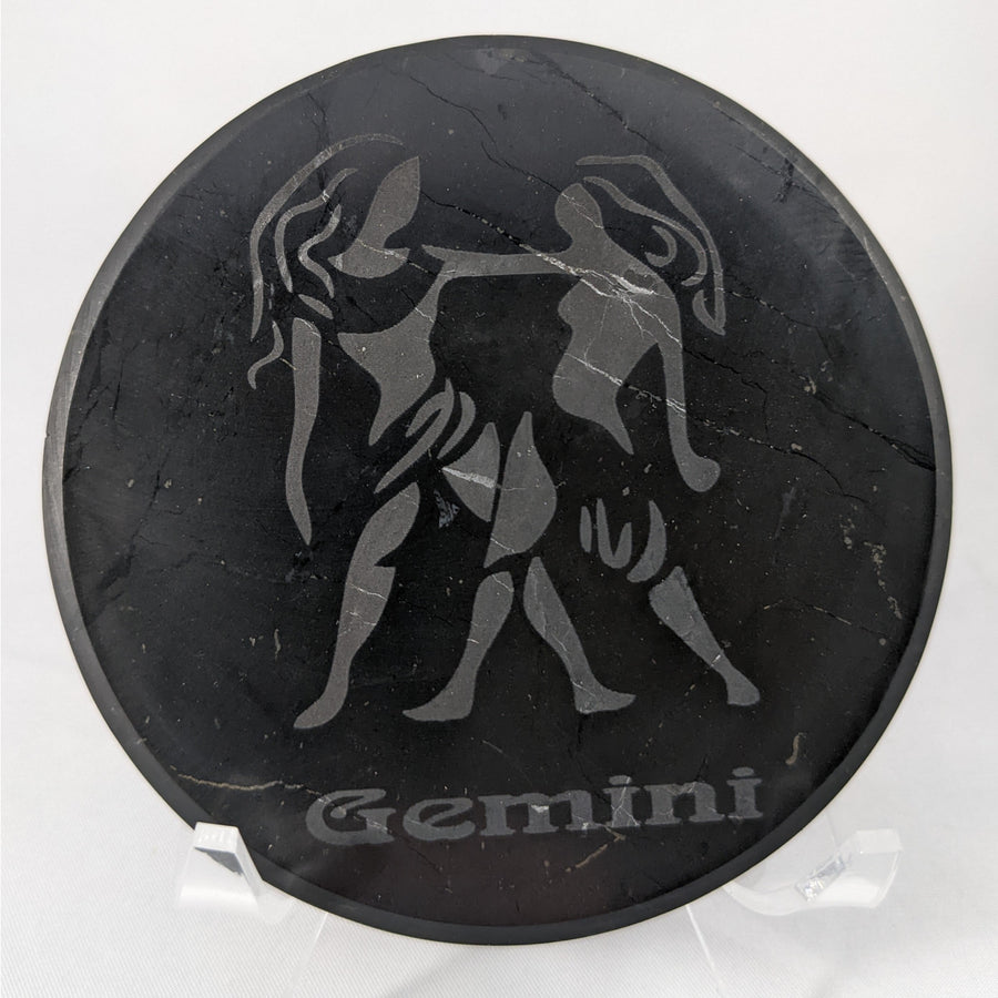 Shungite Zodiac Tile Plate #C091 Gemini $55