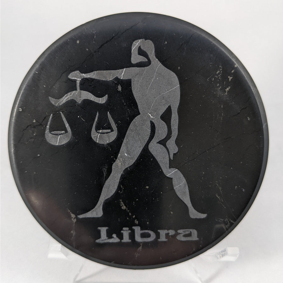 Shungite Zodiac Tile Plate #C091 Libra $55