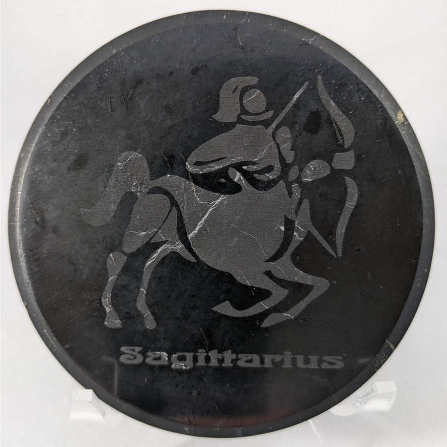 Shungite Zodiac Tile Plate #C091 Sagittarius $55