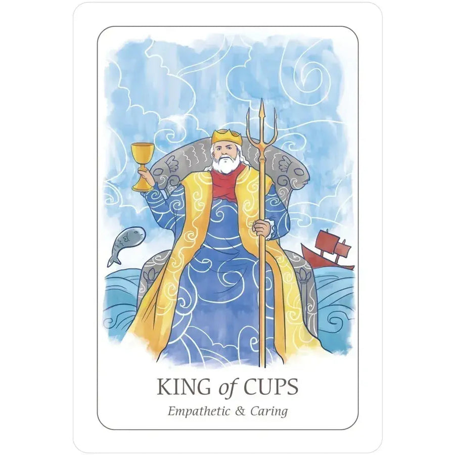 King of Cups card from Simplicity Tarot Deck for Beginners #Q374