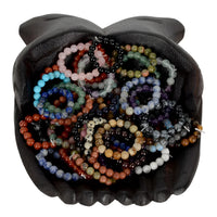 Colorful gemstone bracelets in owl bowl, LV9688 ring style