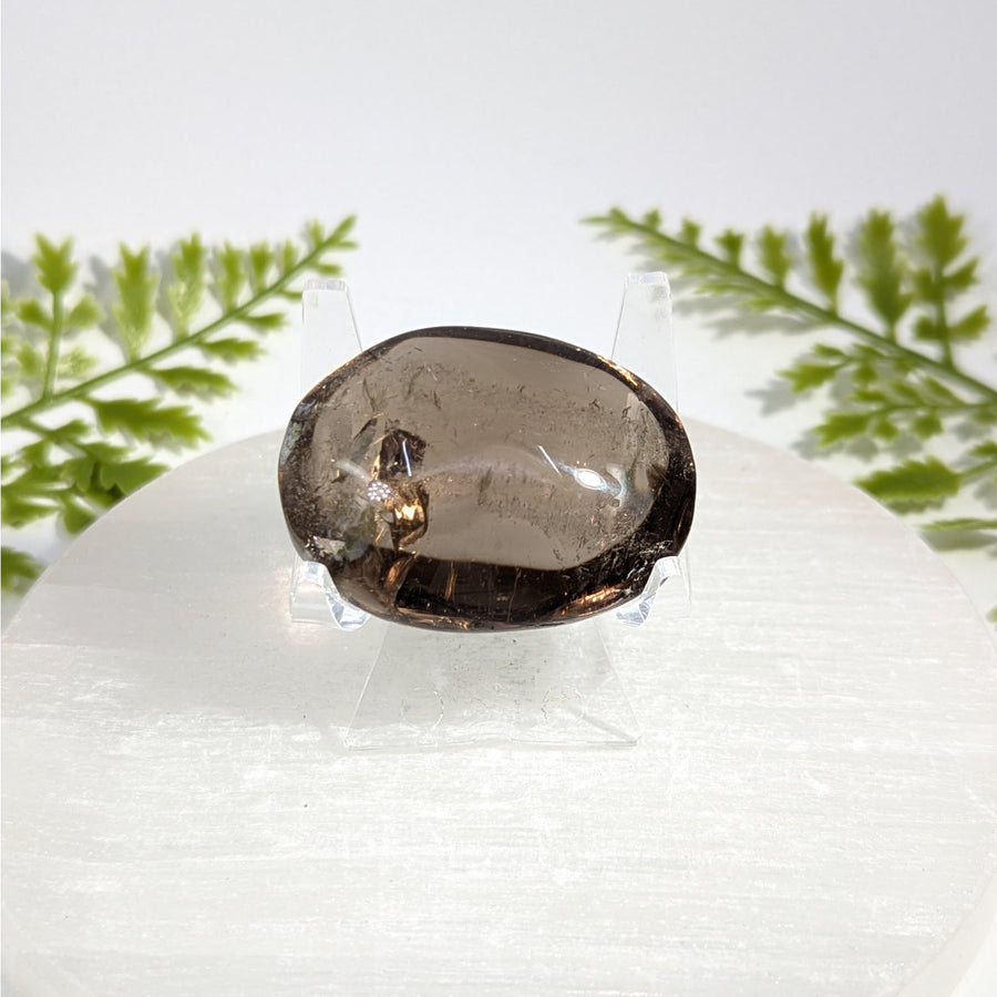 Smoky Quartz 1.7" Palm Stone #BC1496