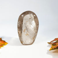 Smoky quartz 2.9 inch freeform crystal with white inclusions #BC0084