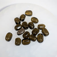 Smoky Quartz 2 Pack 9 10mm Tumbled Stone Bead #LV9430 $3.95