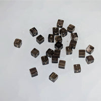Smoky Quartz 4 Pack 4mm Square Beads #LV9434 $3.95