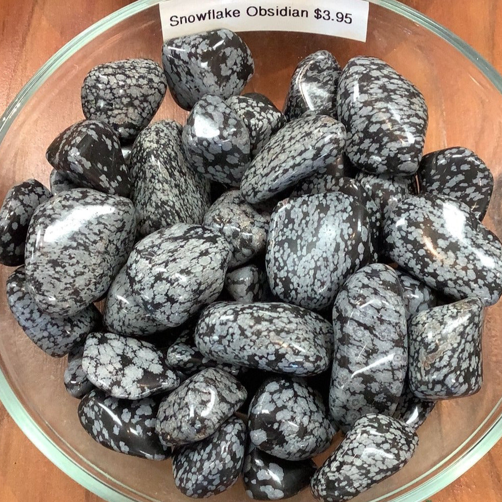 Snowflake Obsidian Tumbled #T121 - $4.95