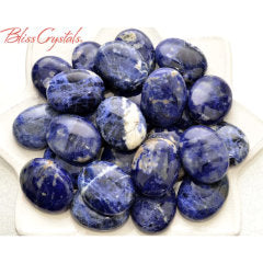 Sodalite Palm Stones - Blue and white specimens for Gemini logic