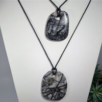 Spiderweb Jasper 14 27’’ Pendant on Black Cord #LV9454 $28