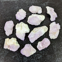 Thumbnail for Spirit Quartz aka Amethyst Cactus Rough Cluster #LV0024 - Purple and White Crystal Pile