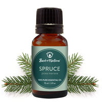 100% Pure Spruce Essential Oil by Best of Nature, 15ml Bottle
