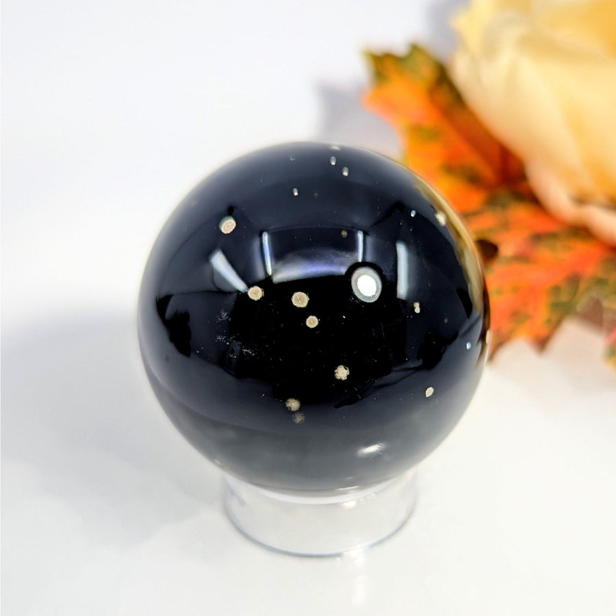 Stardust Obsidian 2’’ Sphere #BC0008 - $120