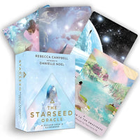 The Starseed Oracle Deck #LV9603 in light blue box with gold lettering