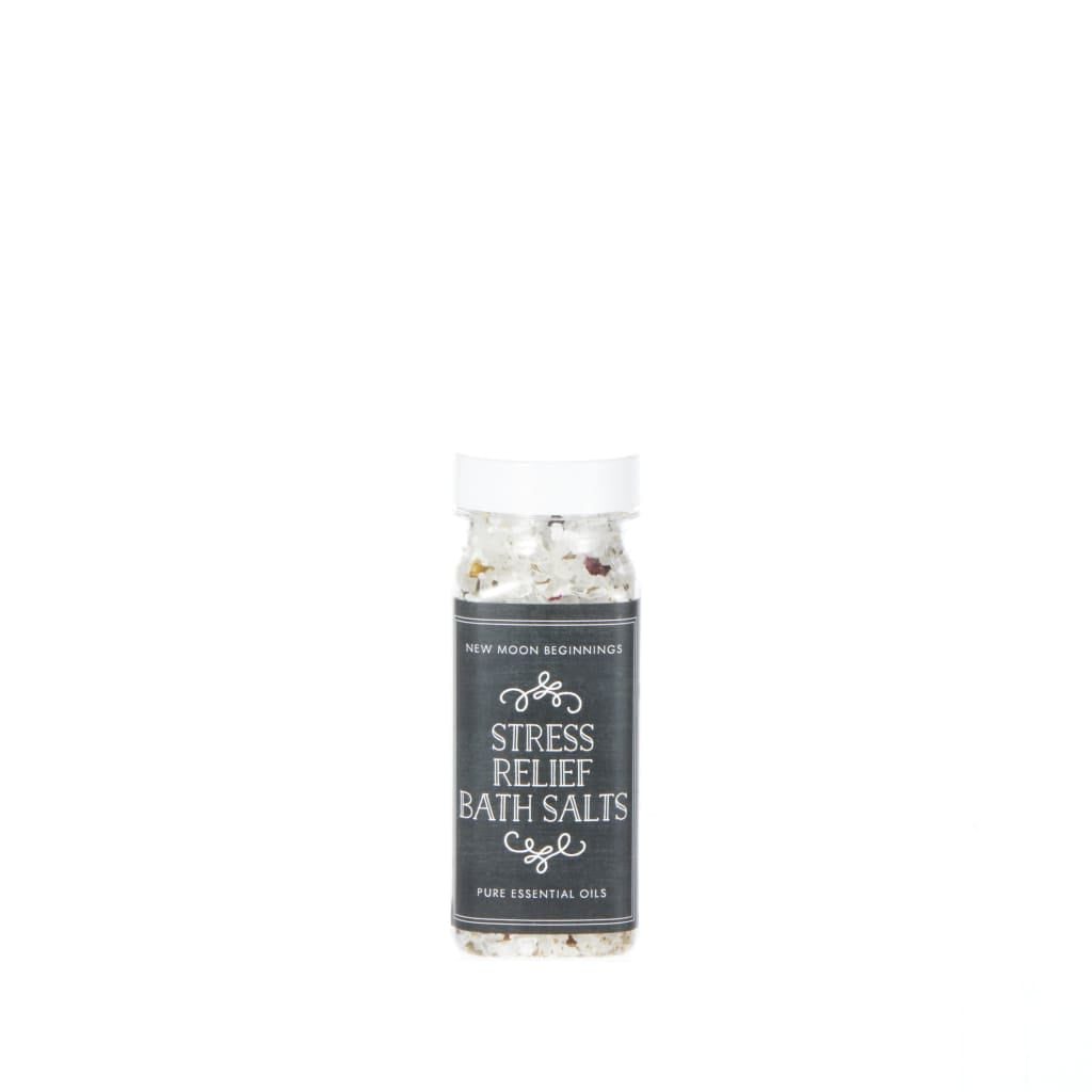 Stress Relief Crystal & Herb Bath Salt Soak 8oz #LV5593 - 8