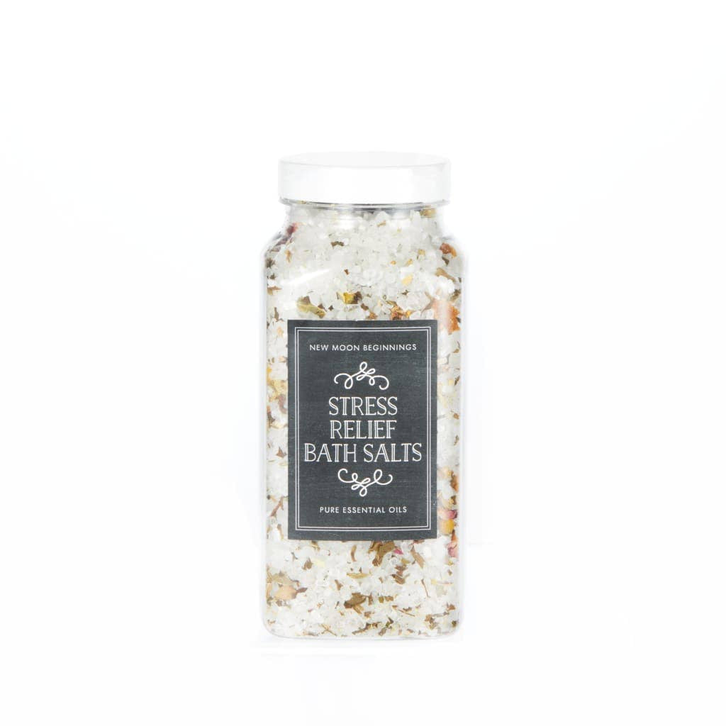 Stress Relief Crystal & Herb Bath Salt Soak 8oz #LV5593 - 8